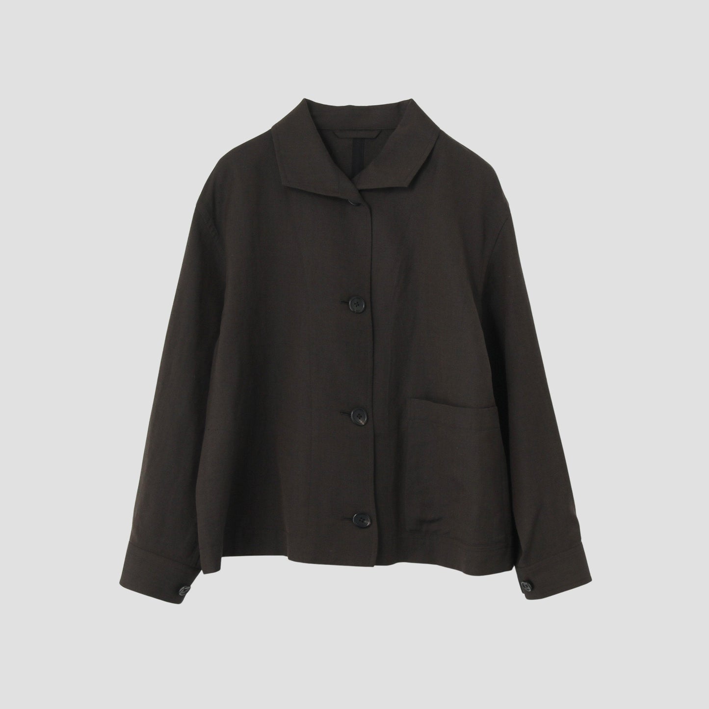WOOL LINEN HOPSACK JACKET