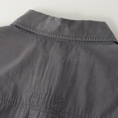 SANDED COTTON LINEN SHIRT