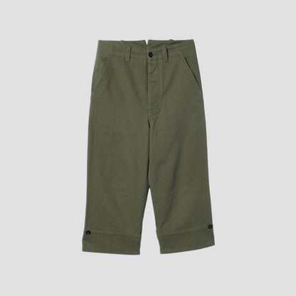 SOFT COTTON TWILL TROUSERS