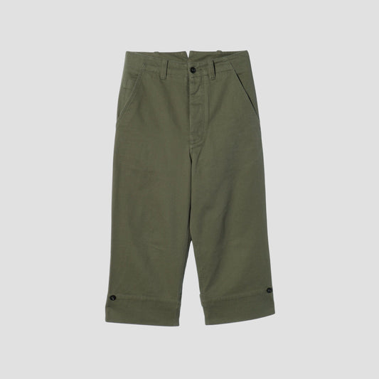 SOFT COTTON TWILL TROUSERS