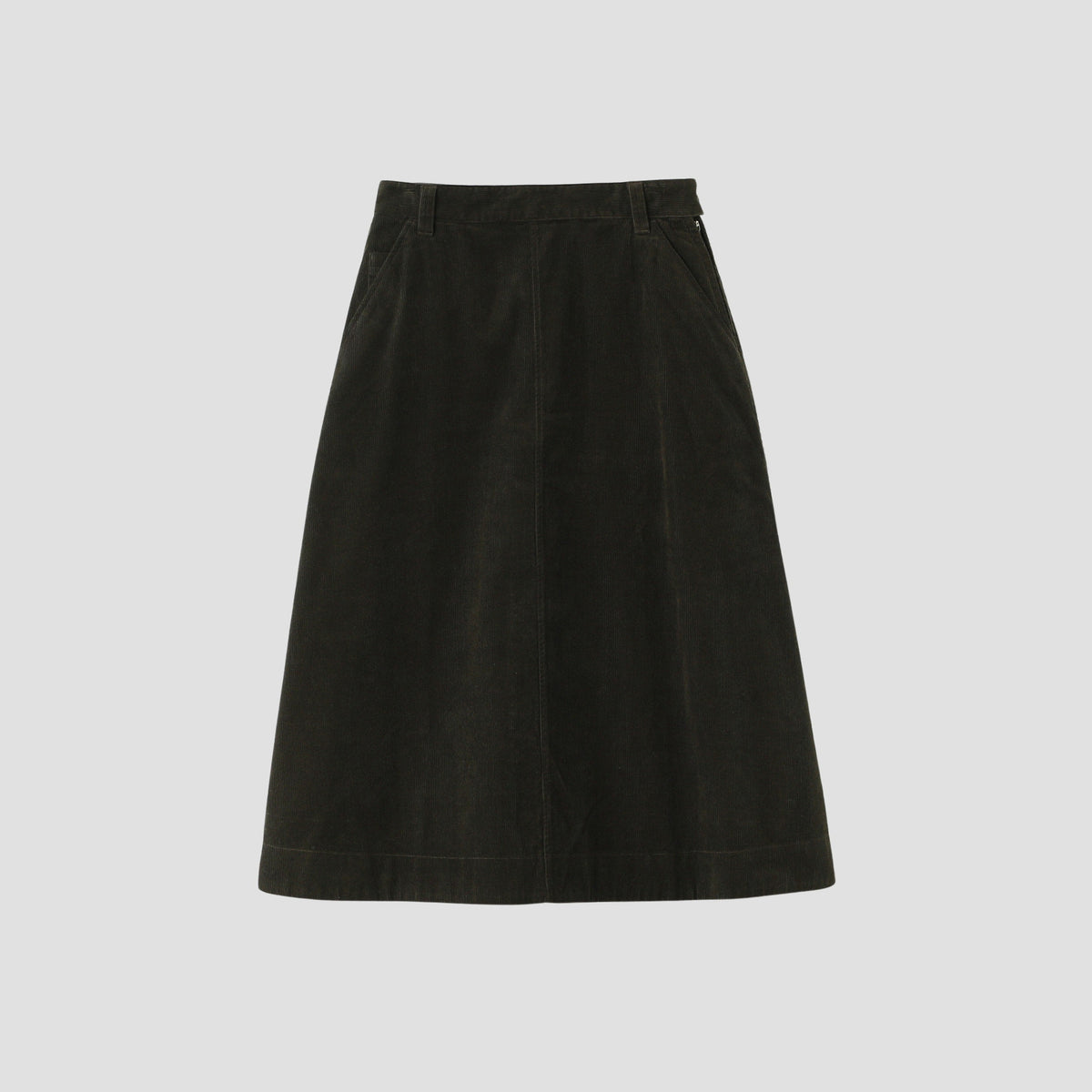 DRY COTTON NEEDLECORD SKIRT