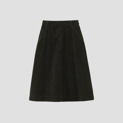DRY COTTON NEEDLECORD SKIRT