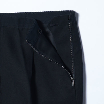 COMPACT BARATHEA WOOL TROUSERS