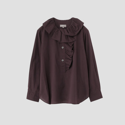 PIECE DYED WASHED COTTON SHIRT