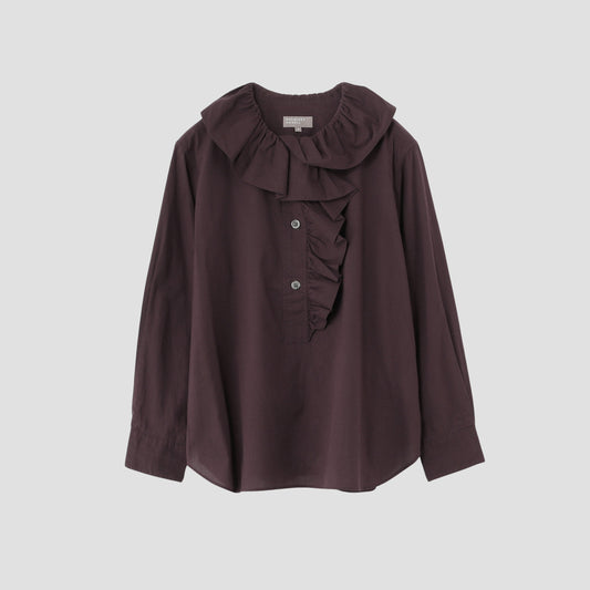 PIECE DYED WASHED COTTON SHIRT