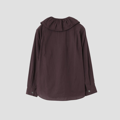 PIECE DYED WASHED COTTON SHIRT