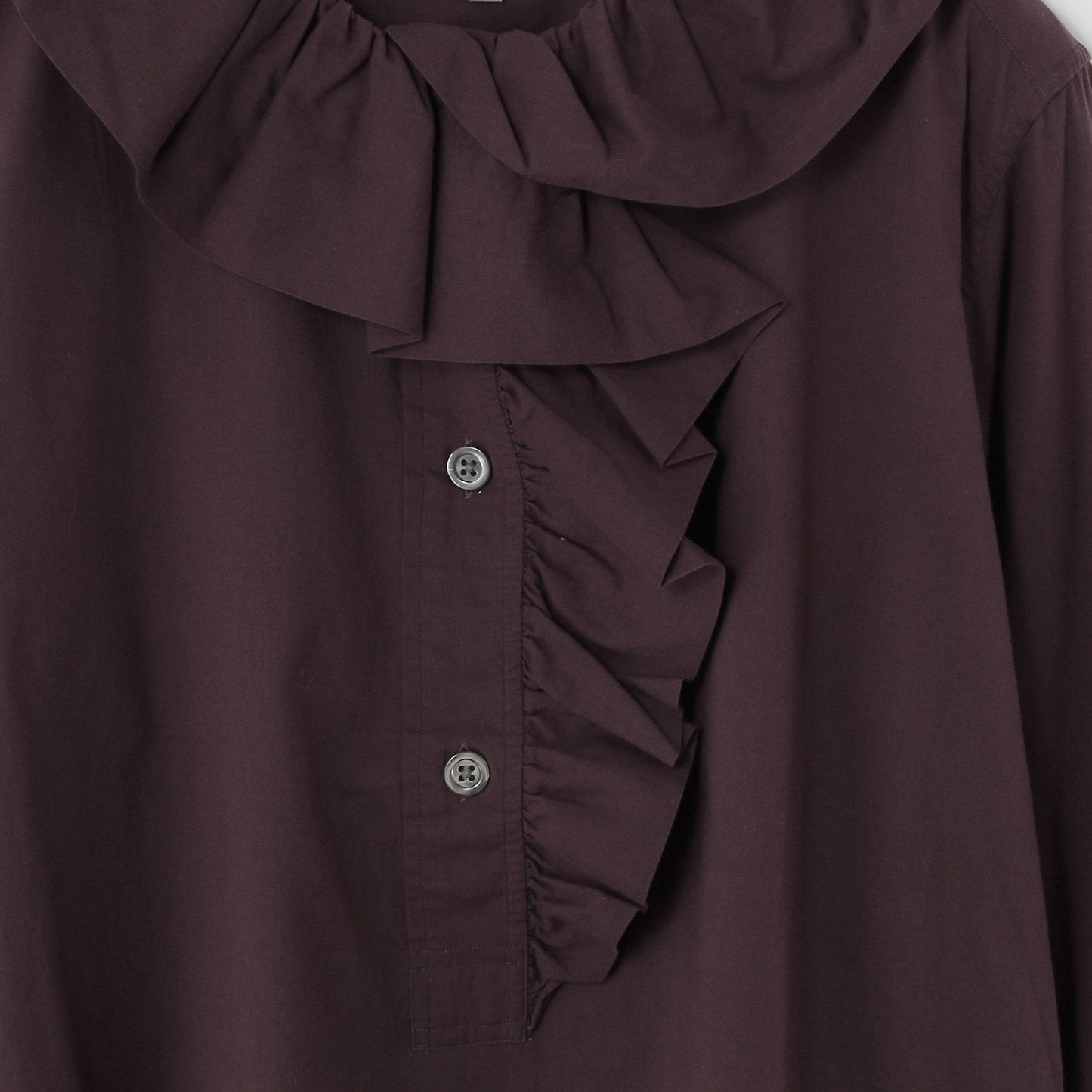 PIECE DYED WASHED COTTON SHIRT