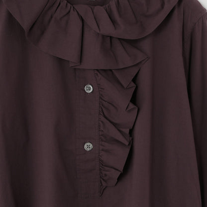 PIECE DYED WASHED COTTON SHIRT