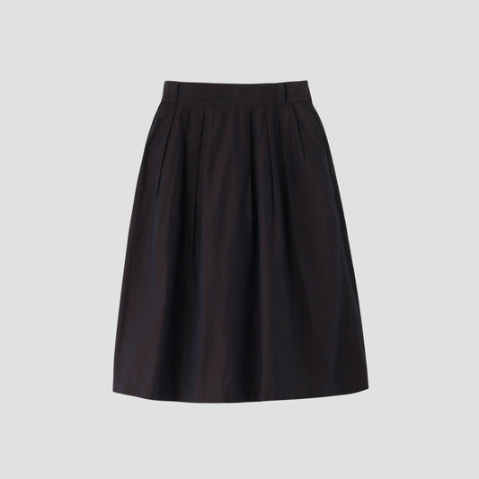 FINE COTTON CHAMBRAY SKIRT