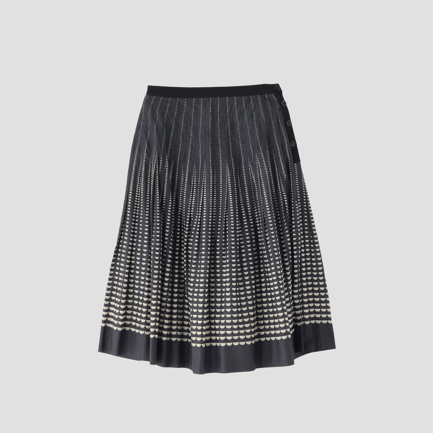 HALF MOON COTTON SKIRT