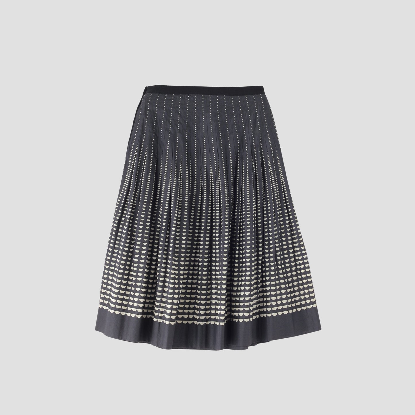 HALF MOON COTTON SKIRT