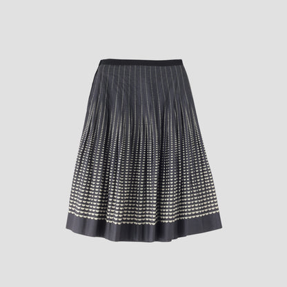 HALF MOON COTTON SKIRT