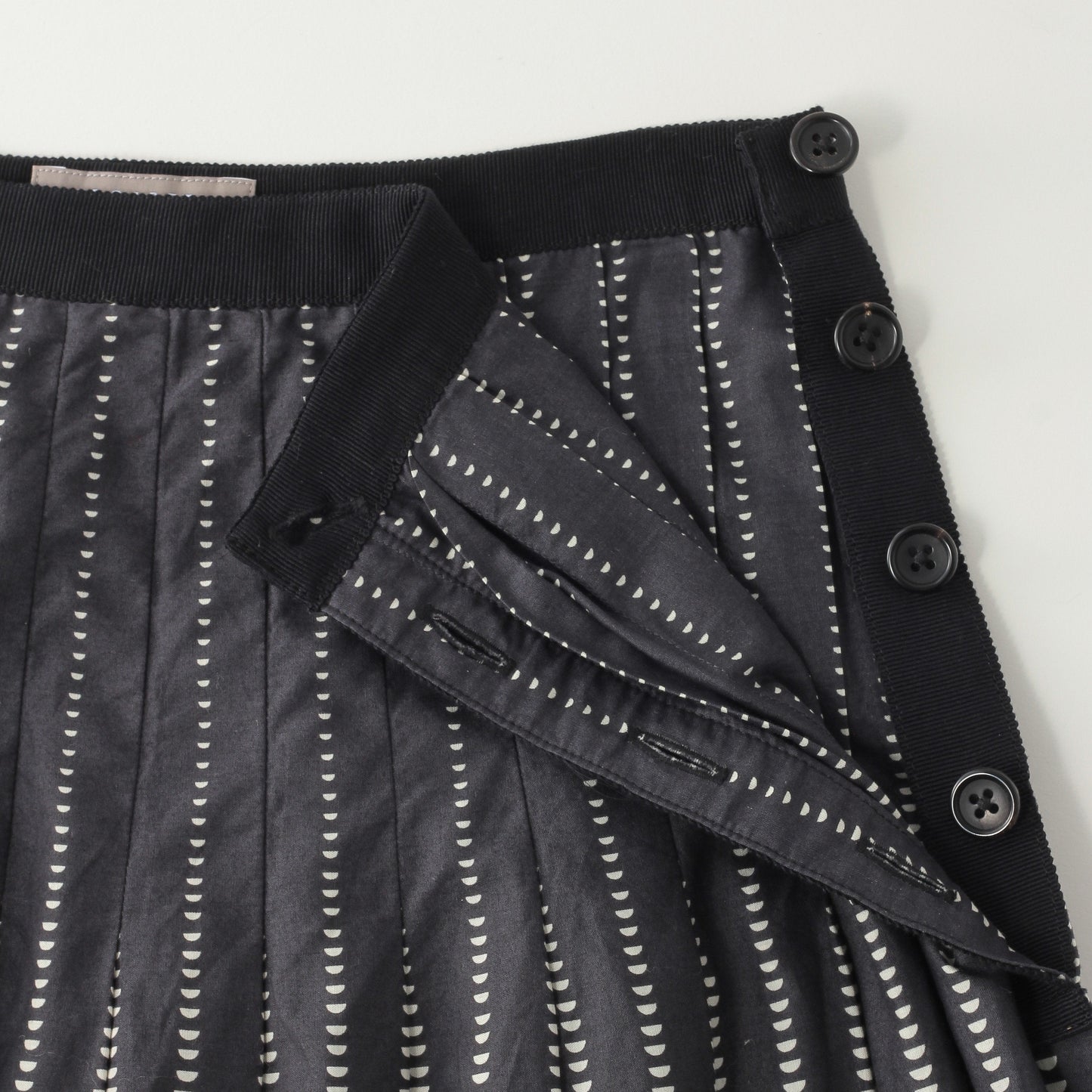HALF MOON COTTON SKIRT