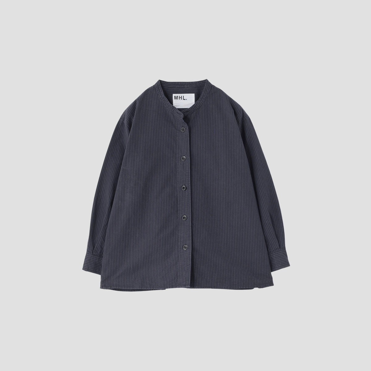 OFFSET STRIPE COTTON SHIRT