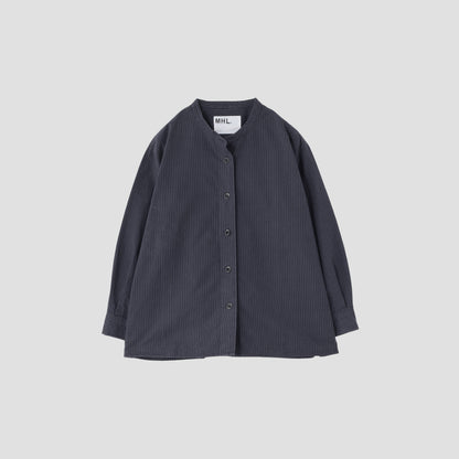 OFFSET STRIPE COTTON SHIRT