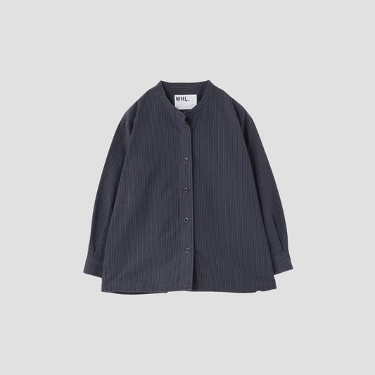 OFFSET STRIPE COTTON SHIRT