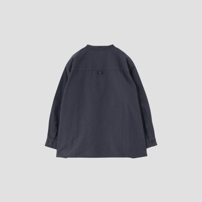 OFFSET STRIPE COTTON SHIRT