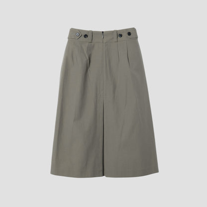 WOOL COTTON TWILL SKIRT