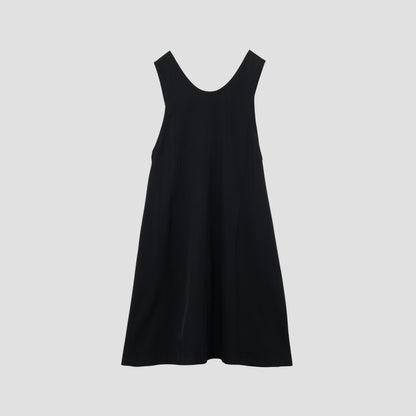 GLAZED COTTON CUPRA DRESS