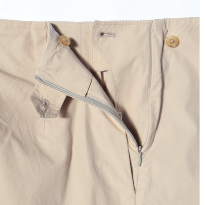 WASHED YARN DYE POPLIN TROUSERS