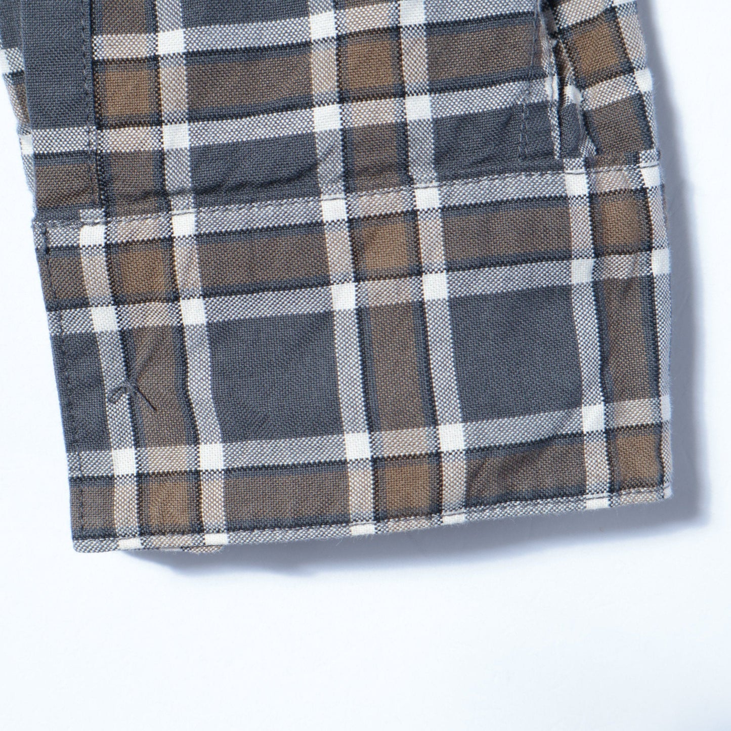 PLAINWEAVE COTTON CHECK SHIRT