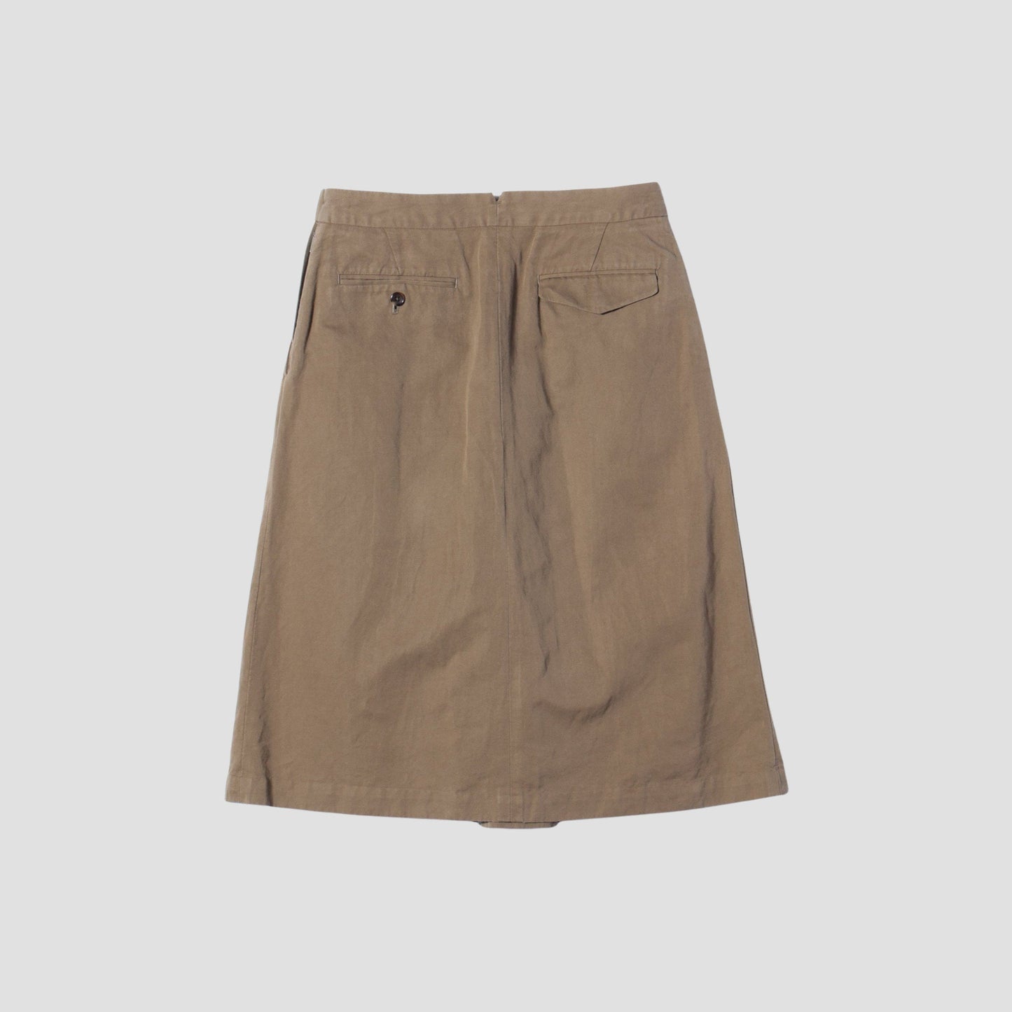 LINEN COTTON TWILL SKIRT