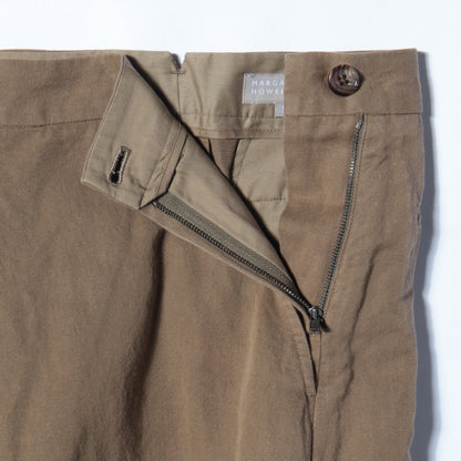 LINEN COTTON TWILL SKIRT