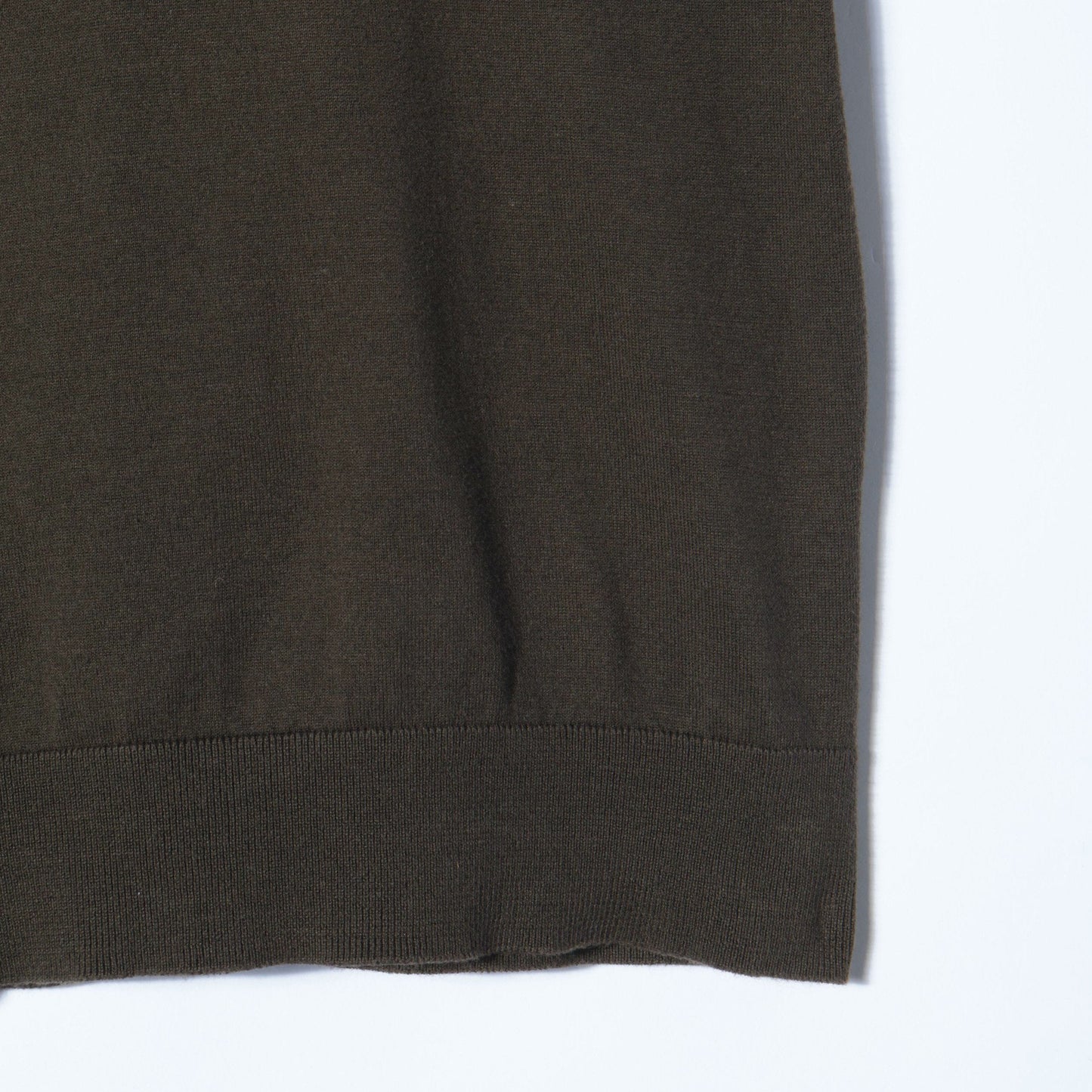 PLAIN OPEN COLLAR JUMPER KNIT