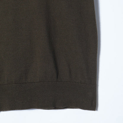 PLAIN OPEN COLLAR JUMPER KNIT