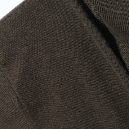 PLAIN OPEN COLLAR JUMPER KNIT