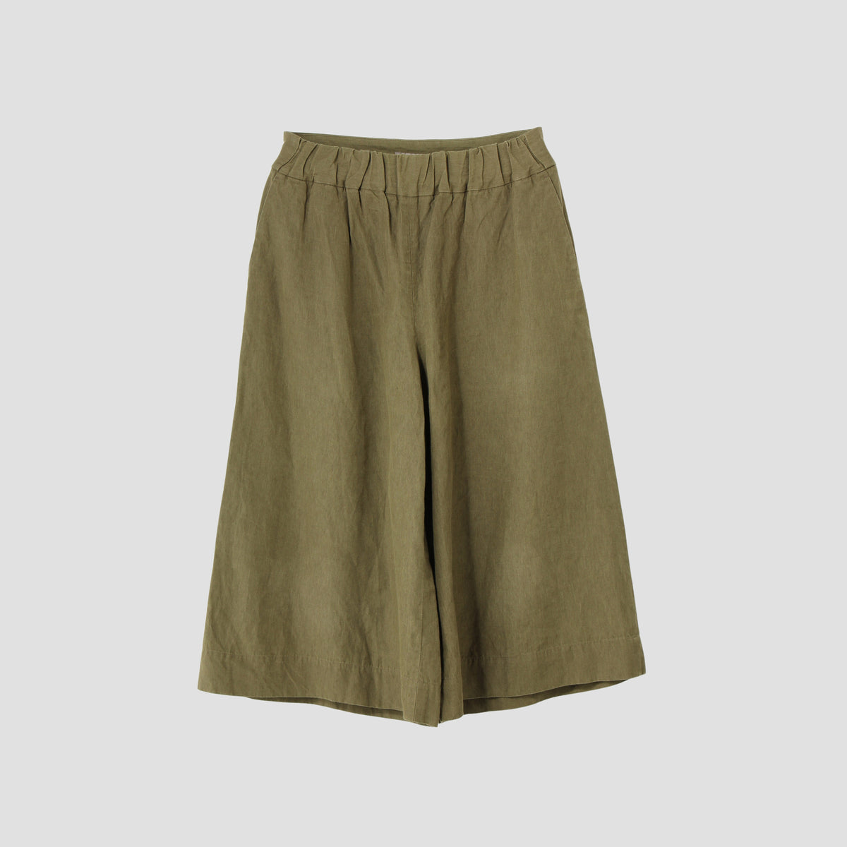 COATED LINEN PLAINWEAVE TROUSERS