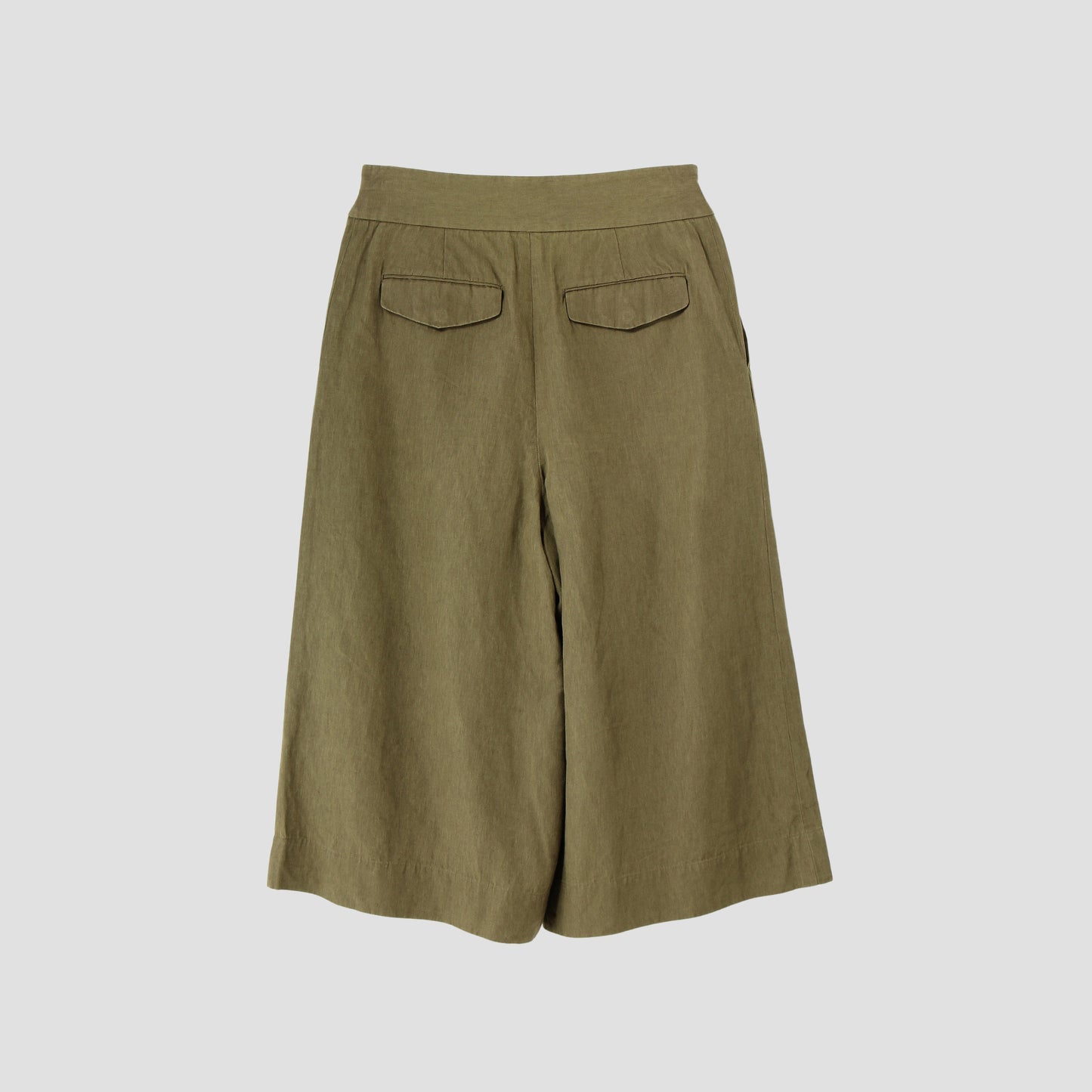 COATED LINEN PLAINWEAVE TROUSERS