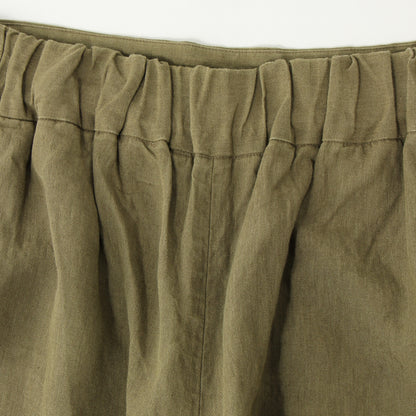 COATED LINEN PLAINWEAVE TROUSERS