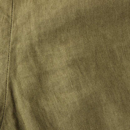 COATED LINEN PLAINWEAVE TROUSERS