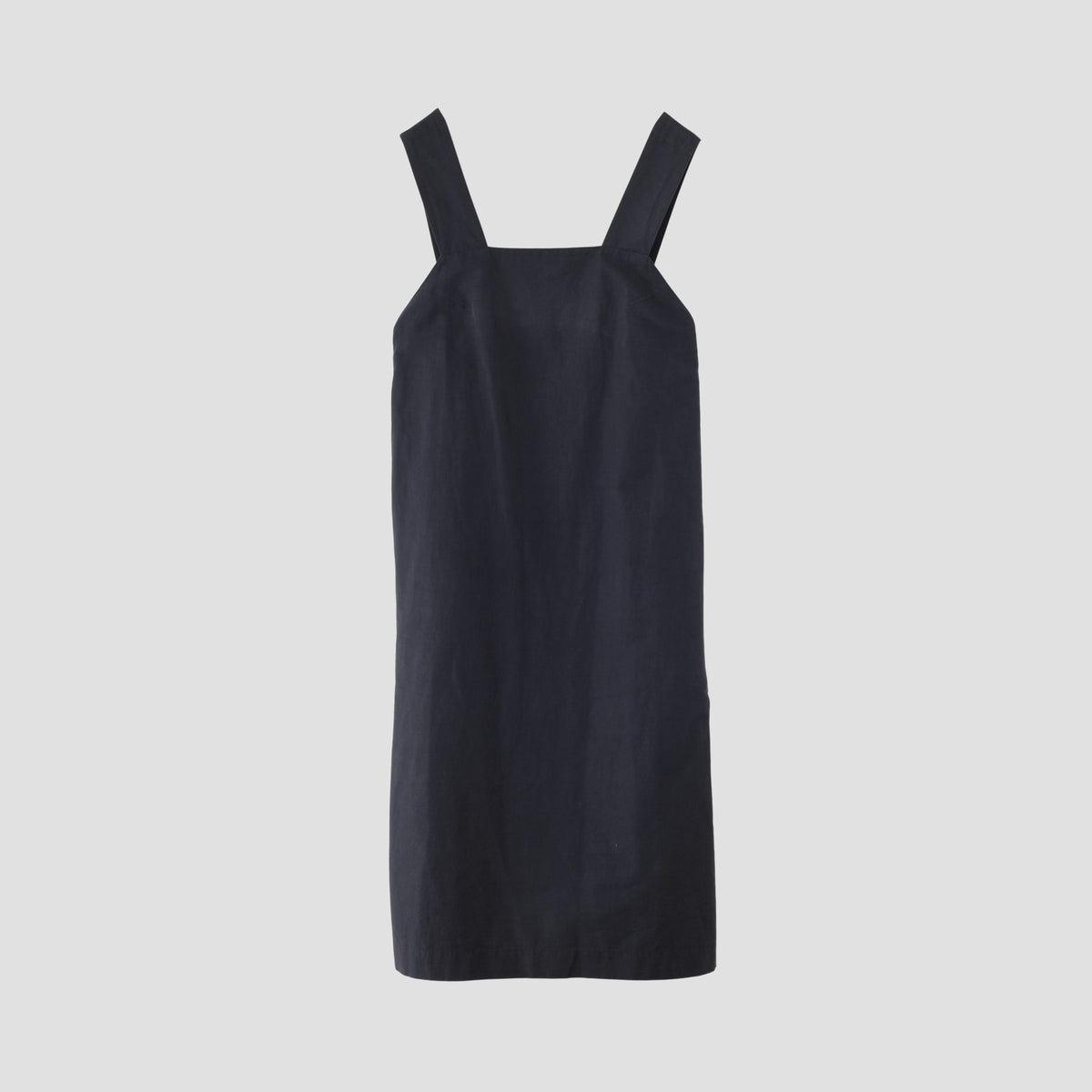 COTTON LINEN SILK POPLIN DRESS