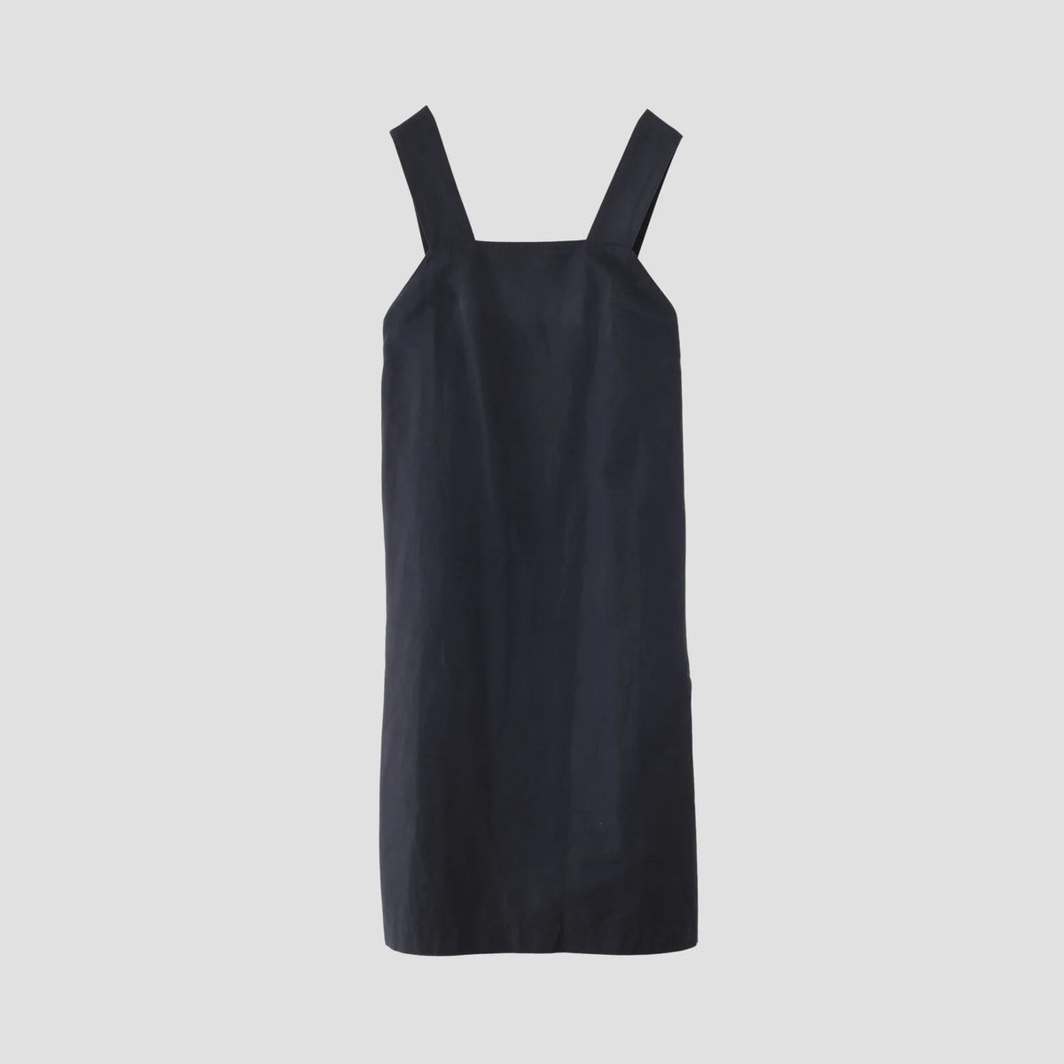 COTTON LINEN SILK POPLIN DRESS