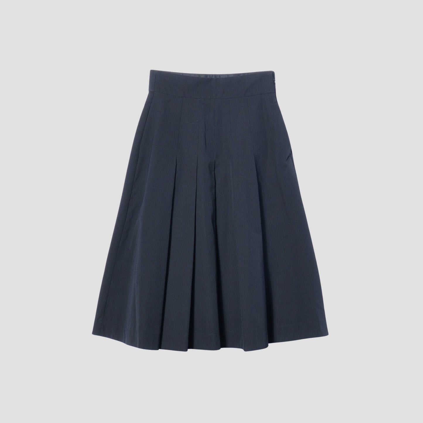 FINE WOOL COTTON TWILL SKIRT