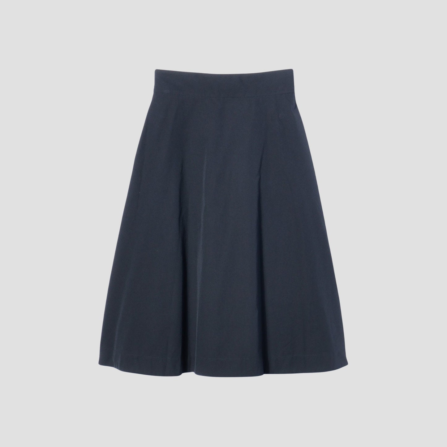 FINE WOOL COTTON TWILL SKIRT
