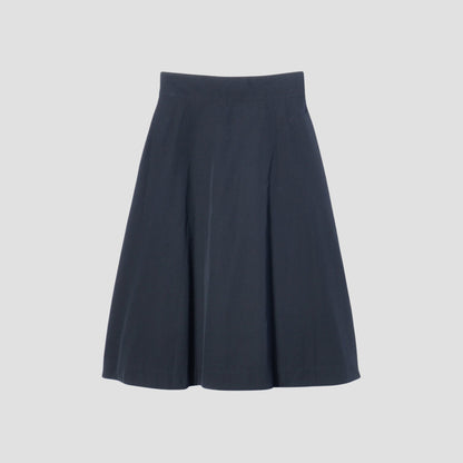 FINE WOOL COTTON TWILL SKIRT
