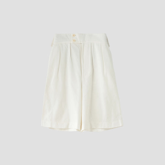 LINEN COTTON TWILL TROUSERS
