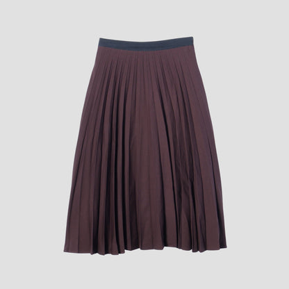 FINE WOOL GABARDINE SKIRT