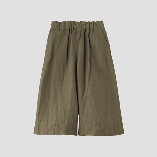 COATED LINEN PLAINWEAVE TROUSERS