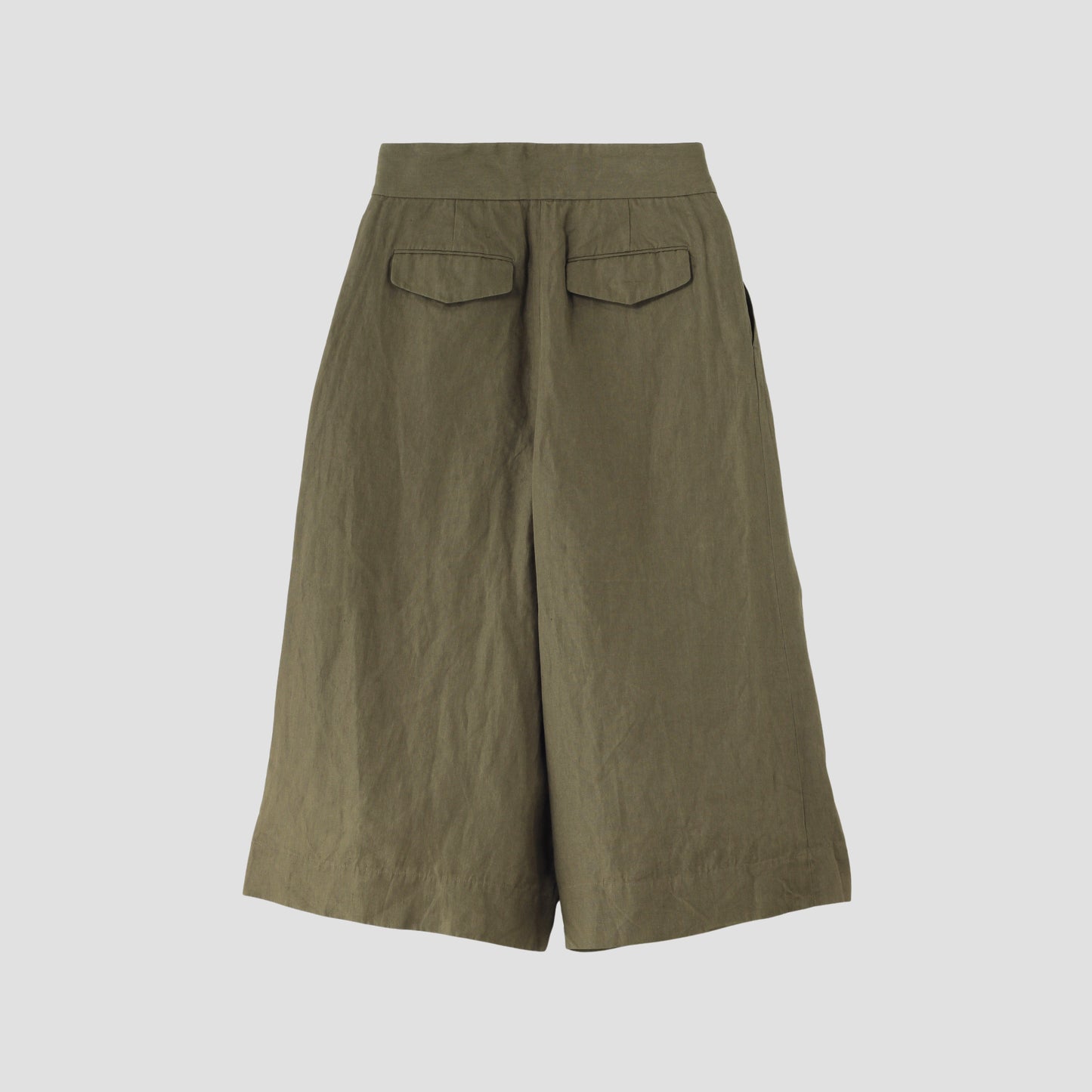 COATED LINEN PLAINWEAVE TROUSERS