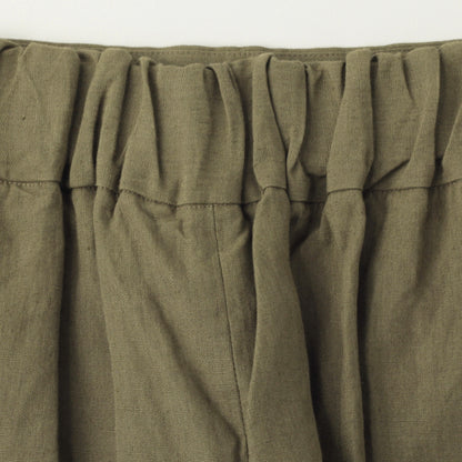 COATED LINEN PLAINWEAVE TROUSERS