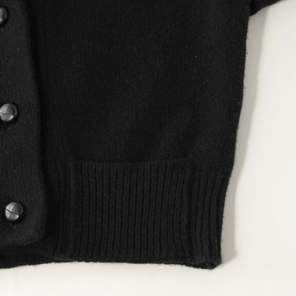 CROPPED SHAWL COLLAR CARDIGAN KNIT