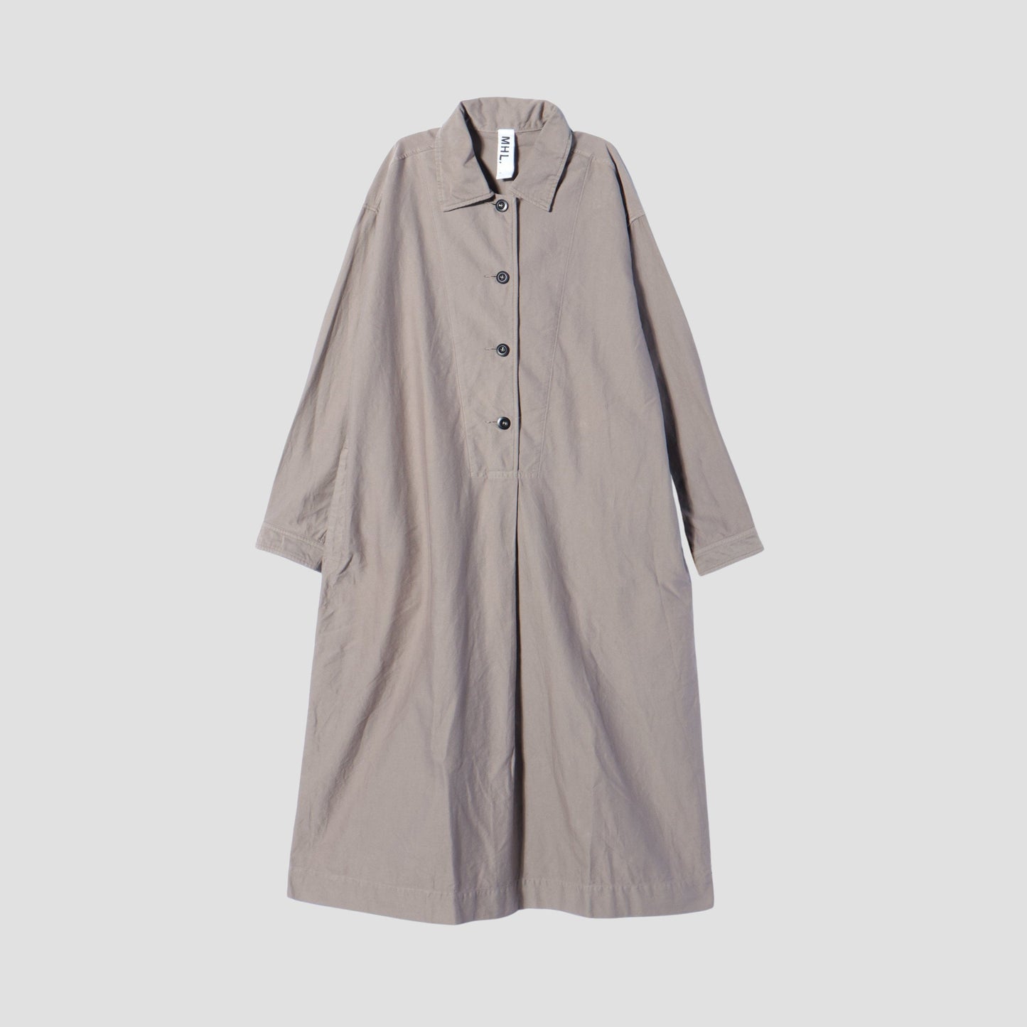GARMENT DYE COTTON MOLESKIN DRESS