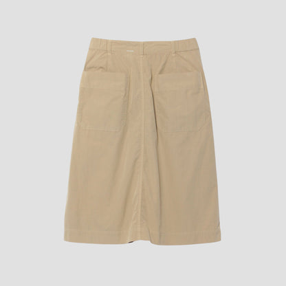 COMPACT TOUGH COTTON POPLIN SKIRT