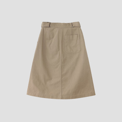 JAPANESE COTTON LINEN DRILL SKIRT