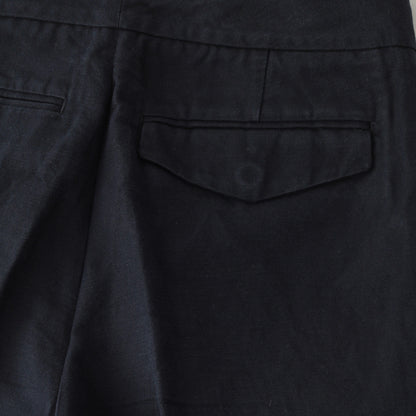 COTTON LINEN TWILL TROUSERS