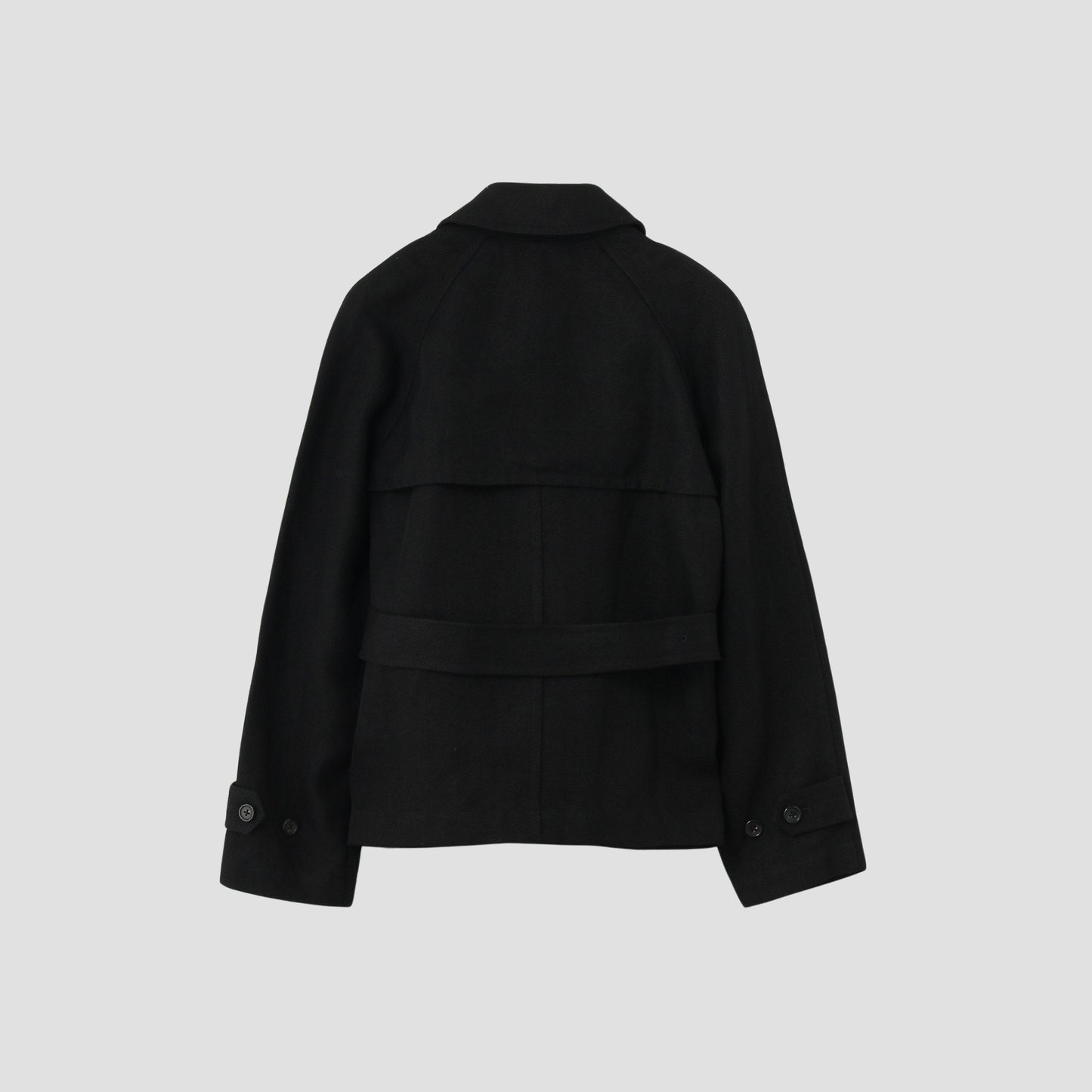 HEAVY HERRINGBONE LINEN COAT